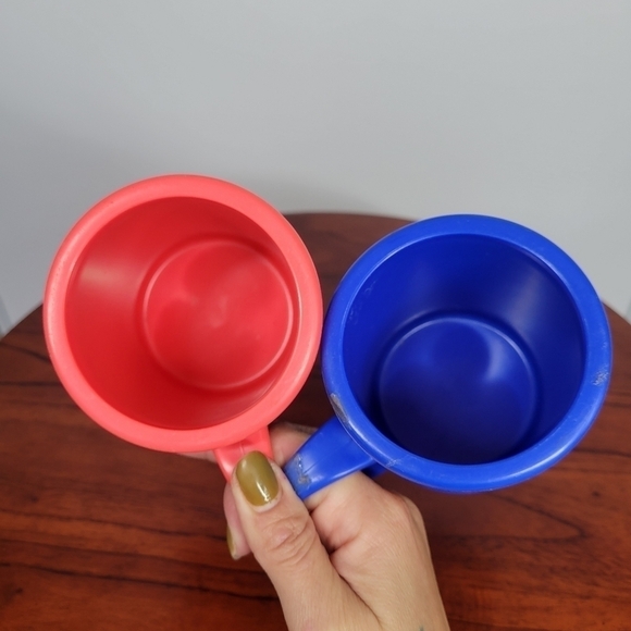 Vintage 1998 Six Flags Bugs Bunny and TAZ Tasmanian Devil Plastic Mugs‎ Retro - Picture 11 of 17